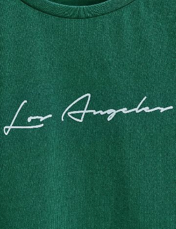 Tricou Shein Kids, verde