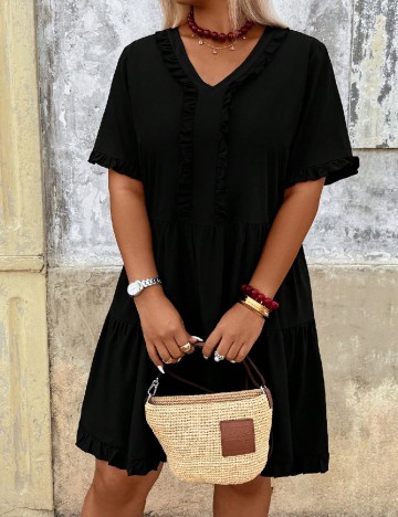 Rochie scurta SHEIN CURVE, negru