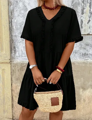 Rochie scurta SHEIN CURVE, negru