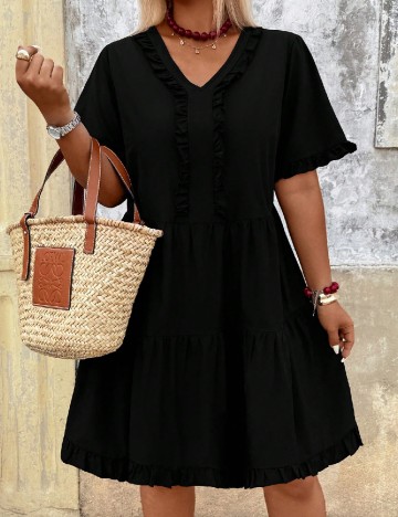 Rochie scurta SHEIN CURVE, negru