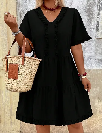 Rochie scurta SHEIN CURVE, negru