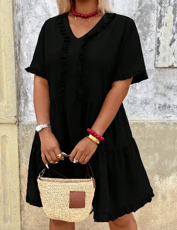 Rochie scurta SHEIN CURVE, negru