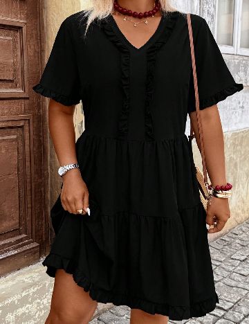 Rochie scurta SHEIN CURVE, negru