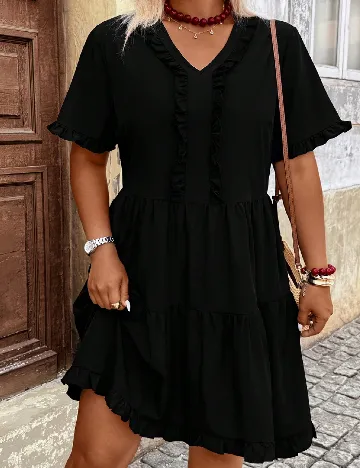 Rochie scurta SHEIN CURVE, negru
