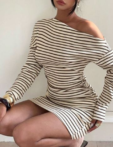 Rochie scurta SHEIN, crem