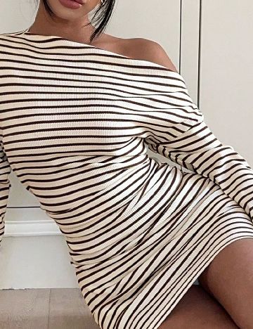 Rochie scurta SHEIN, crem