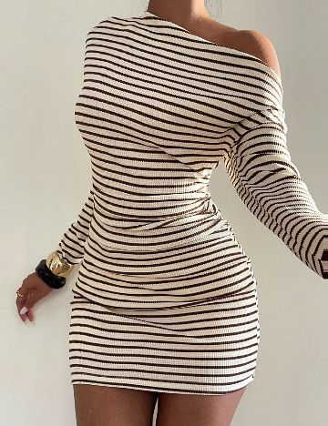 Rochie scurta SHEIN, crem