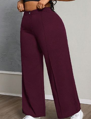 Pantaloni SHEIN CURVE, mov