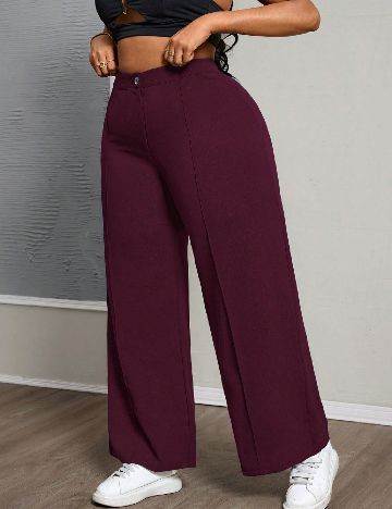 Pantaloni SHEIN CURVE, mov