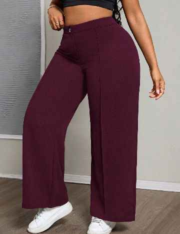 Pantaloni SHEIN CURVE, mov