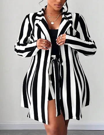 Compleu SHEIN CURVE, alb/negru