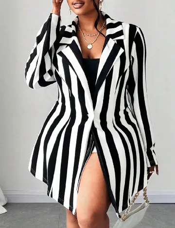 Compleu SHEIN CURVE, alb/negru