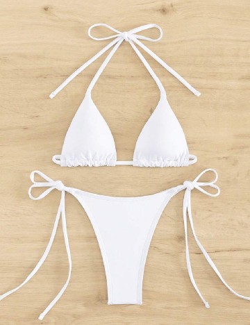 Costum de baie SHEIN, alb