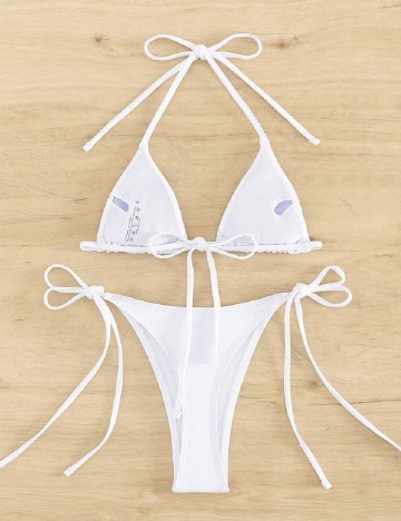 Costum de baie SHEIN, alb