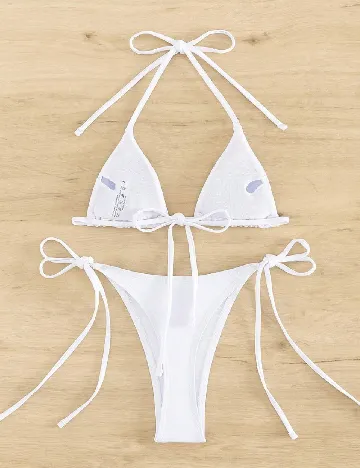 Costum de baie SHEIN, alb