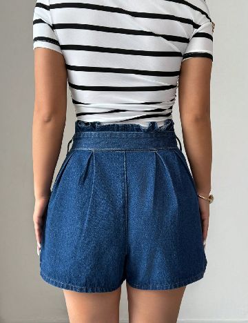 Pantaloni scurti SHEIN, albastru