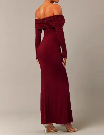 Rochie lunga Silquee, visiniu