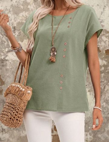 Bluza Emery Rose, verde