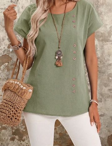 Bluza Emery Rose, verde