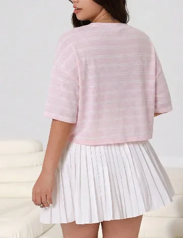 Tricou SHEIN CURVE, roz