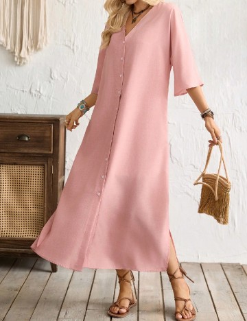 Rochie lunga SHEIN, roz