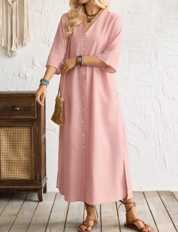 Rochie lunga SHEIN, roz