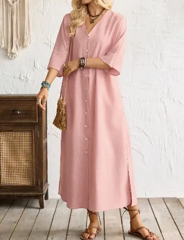 Rochie lunga SHEIN, roz