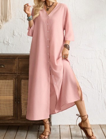 Rochie lunga SHEIN, roz