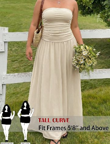 Rochie lunga SHEIN CURVE, crem