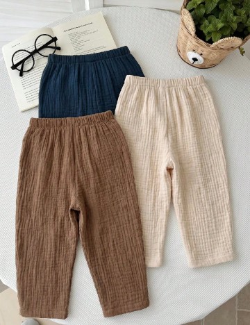 Set pantaloni 3 perechi Shein Kids, mix culori