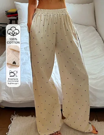 Pantaloni de pijama Dazy, crem