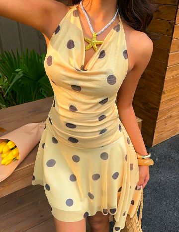 Rochie scurta SHEIN, galben