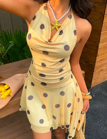 Rochie scurta SHEIN, galben