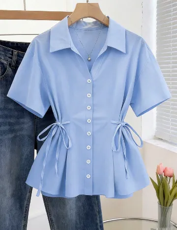 Camasa SHEIN, bleu