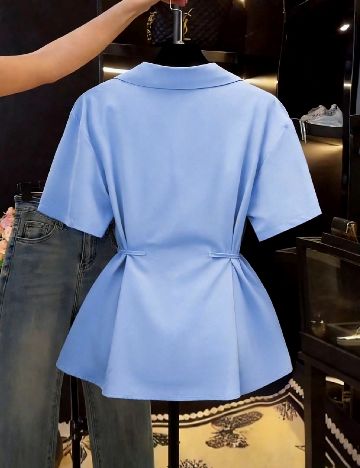 Camasa SHEIN, bleu