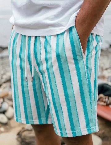 Pantaloni scurti SHEIN, albastru