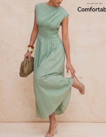 Rochie lunga SHEIN, verde