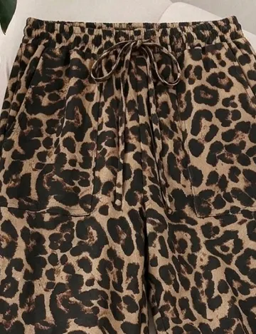 Pantaloni SHEIN CURVE, animal print