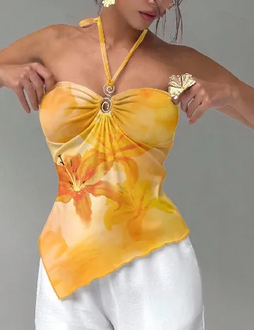 Top SHEIN, galben