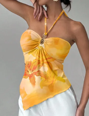 Top SHEIN, galben
