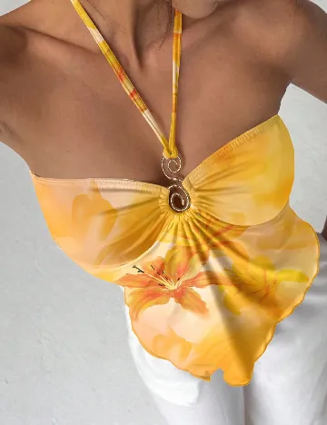 Top SHEIN, galben