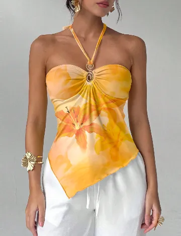 Top SHEIN, galben