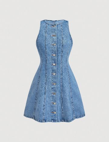 Rochie scurta SHEIN, albastru
