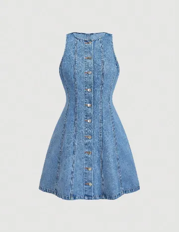 Rochie scurta SHEIN, albastru
