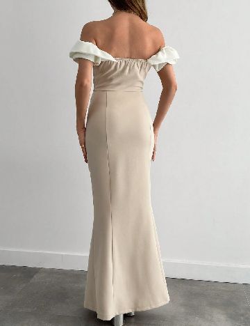 Rochie lunga SHEIN, crem