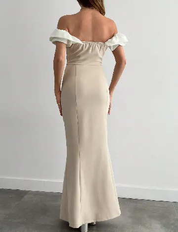 Rochie lunga SHEIN, crem