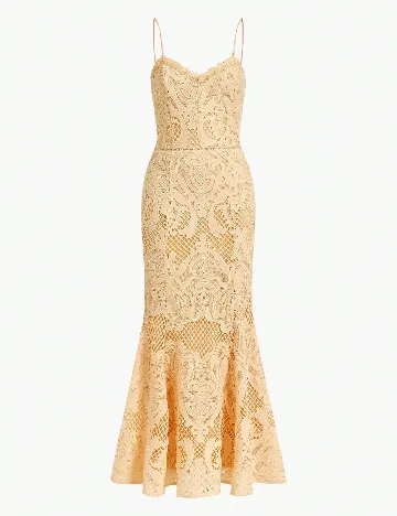 Rochie lunga MOTF, galben