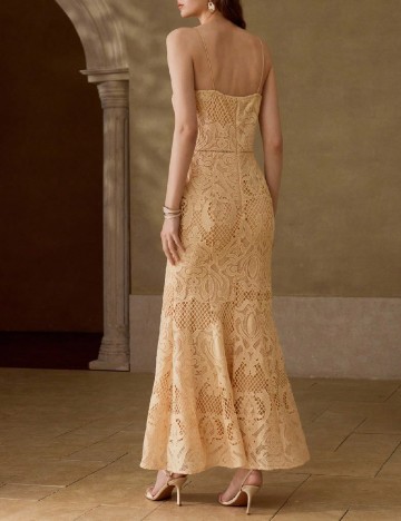 Rochie lunga MOTF, galben