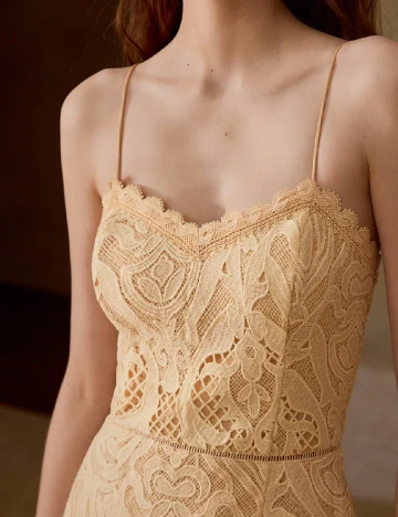 Rochie lunga MOTF, galben