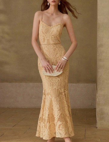 Rochie lunga MOTF, galben